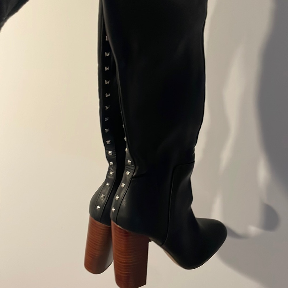 Black Knee High Boots
